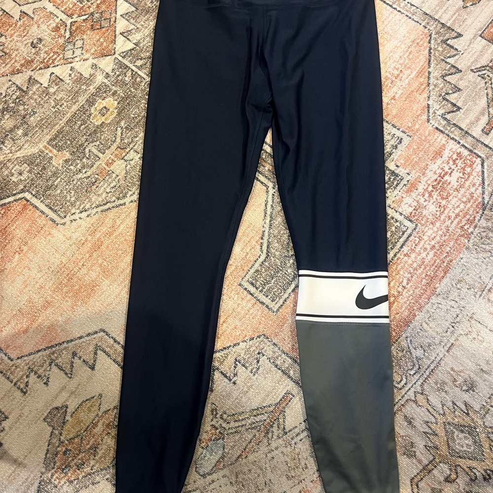Nike Blue and Gray Leggings